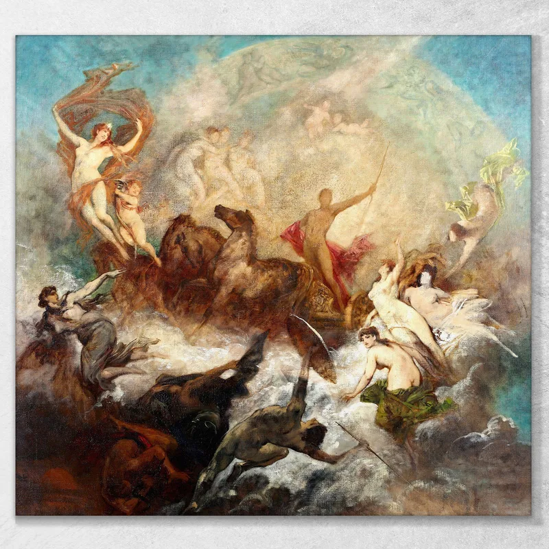 The Victory Of Light Over Darkness Hans Makart