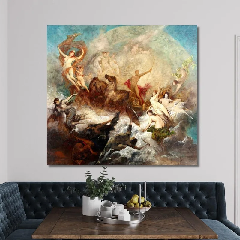 The Victory Of Light Over Darkness Hans Makart