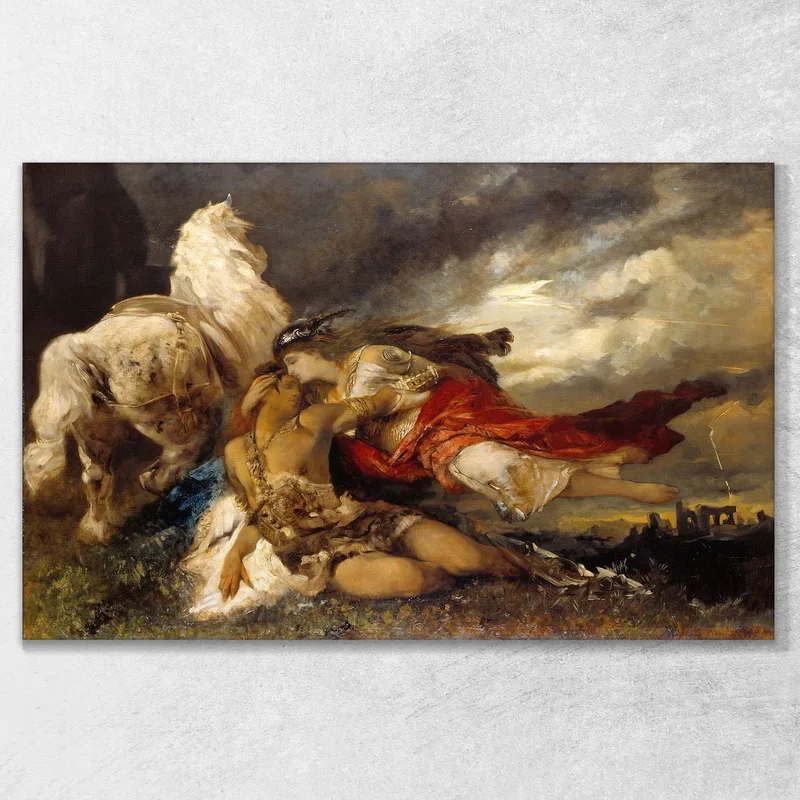 Valkyrie And A Dying Hero Hans Makart