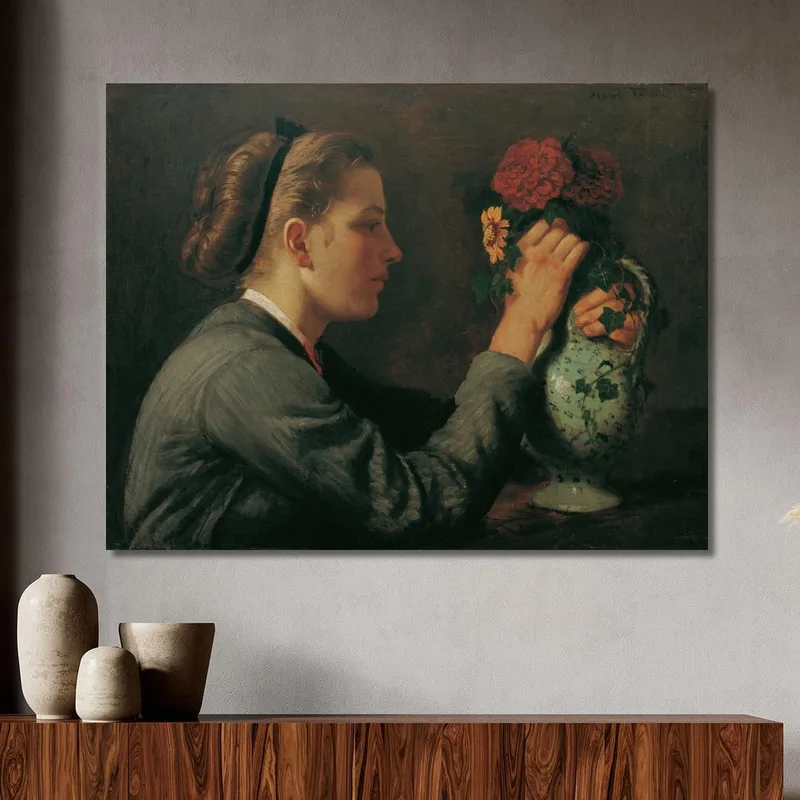 Agathe Thoma La Sœur De L'Artiste Hans Thoma