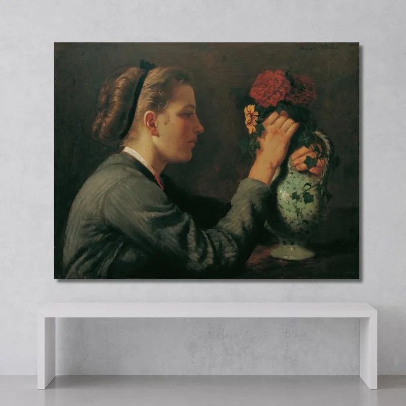 Agathe Thoma La Sœur De L'Artiste Hans Thoma