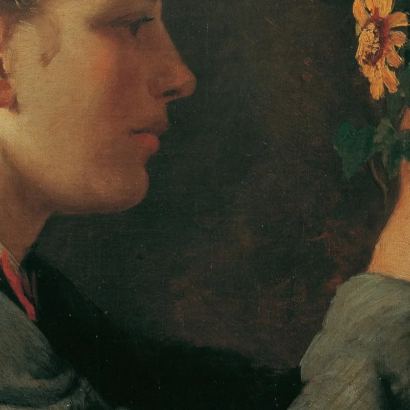 Agathe Thoma La Sœur De L'Artiste Hans Thoma
