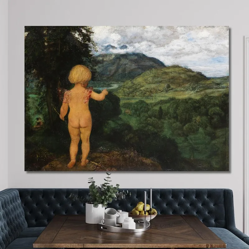 Cupido Spia Gli Amanti Hans Thoma