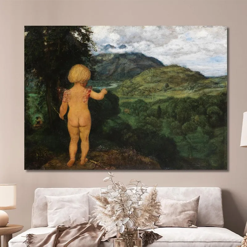 Cupido Spia Gli Amanti Hans Thoma