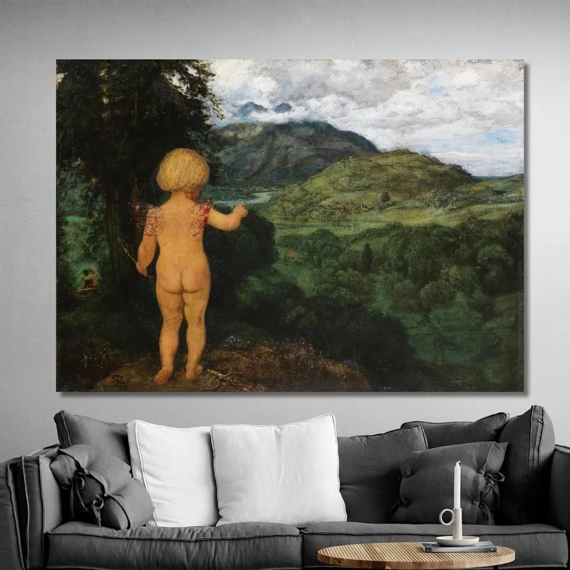 Cupido Spia Gli Amanti Hans Thoma