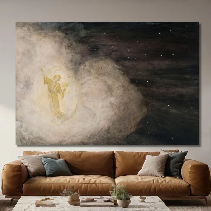 Ángel Con La Estrella De Belén Hans Thoma