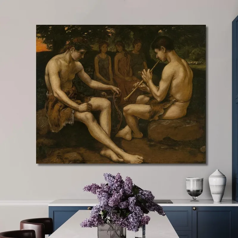Apoll Und Marsyas Hans Thoma