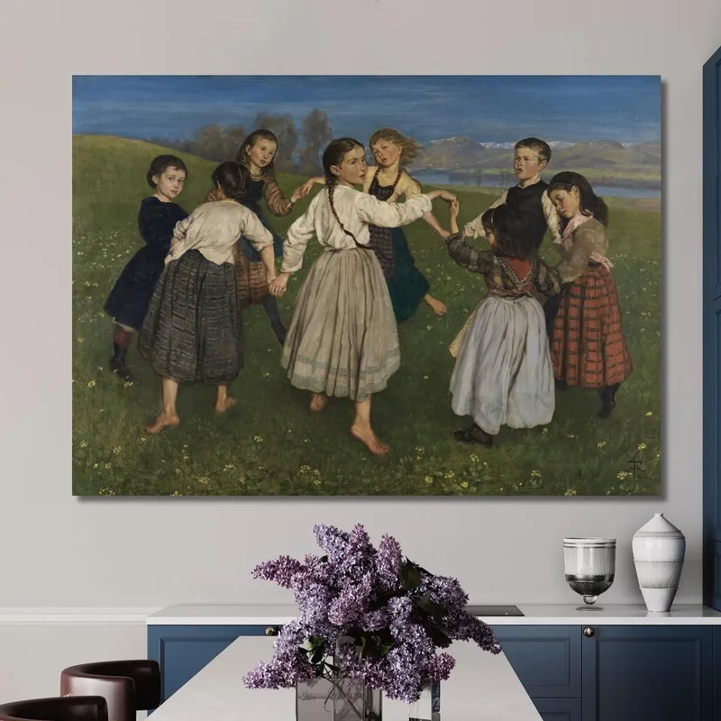 Bambini Che Ballano In Cerchio Hans Thoma