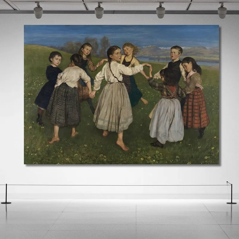 Bambini Che Ballano In Cerchio Hans Thoma