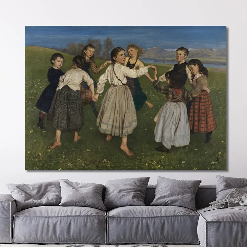 Bambini Che Ballano In Cerchio Hans Thoma