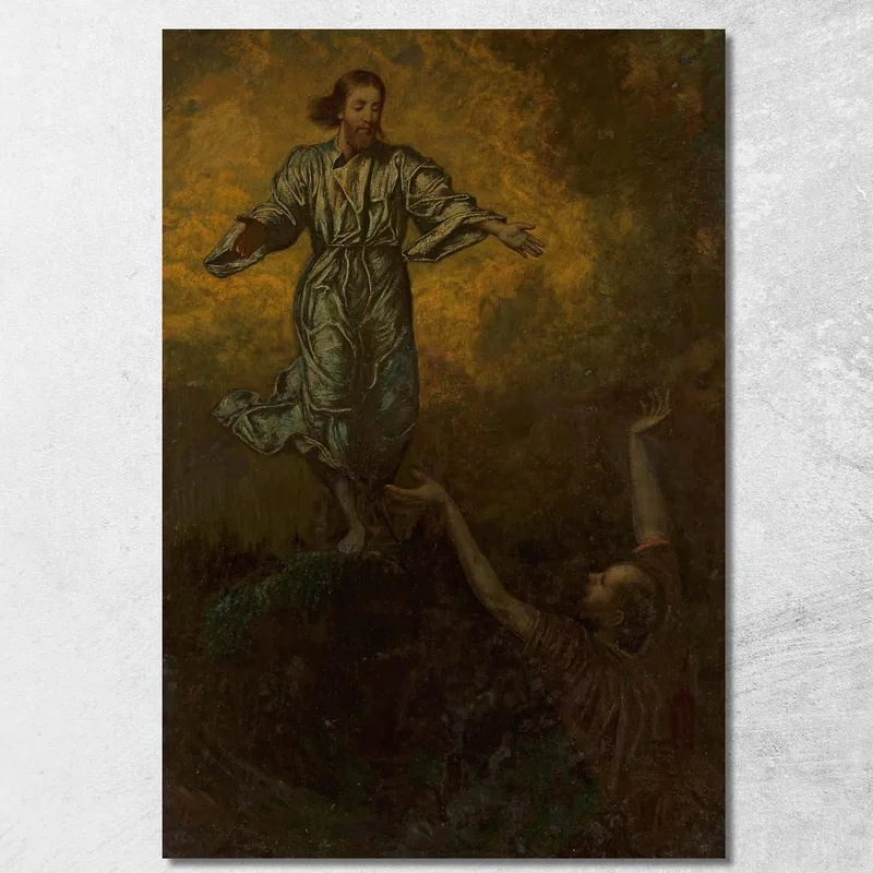 Christus Und Sankt Peter Hans Thoma drucken auf leinwand
