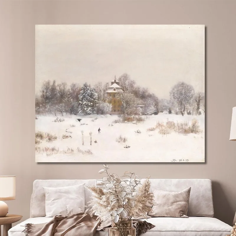 Die Öde Bei Frankfurt Im Winter Hans Thoma