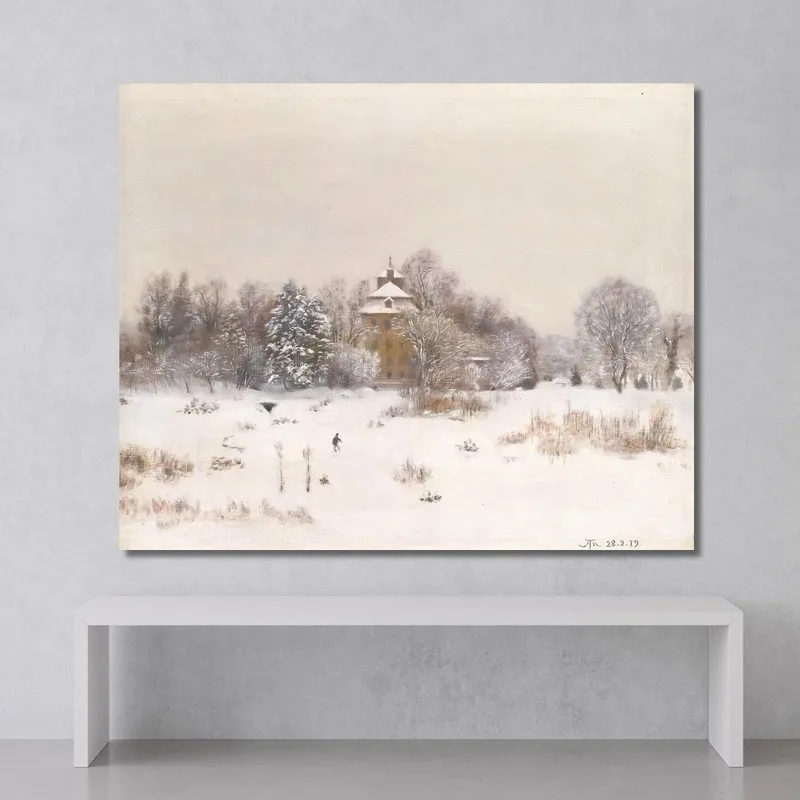 Die Öde Bei Frankfurt Im Winter Hans Thoma