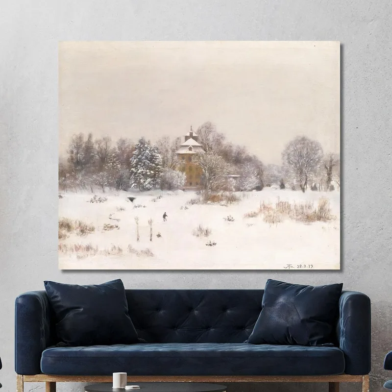 Die Öde Bei Frankfurt Im Winter Hans Thoma