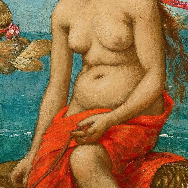 Through The Waves Hans Thoma