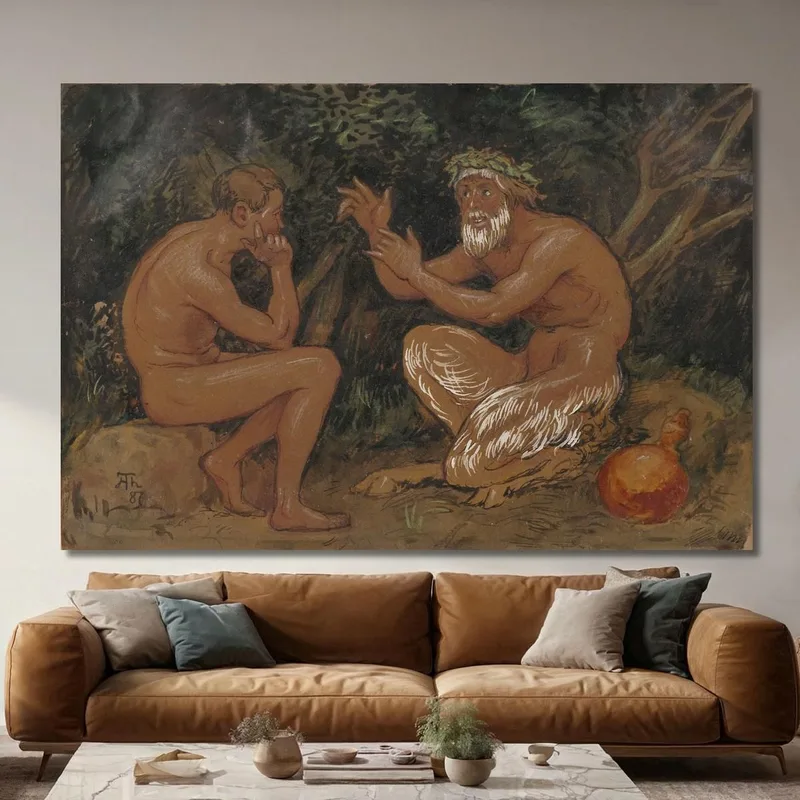 Fauno E Giovane Hans Thoma