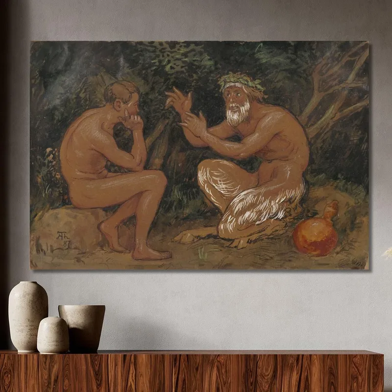 Fauno E Giovane Hans Thoma