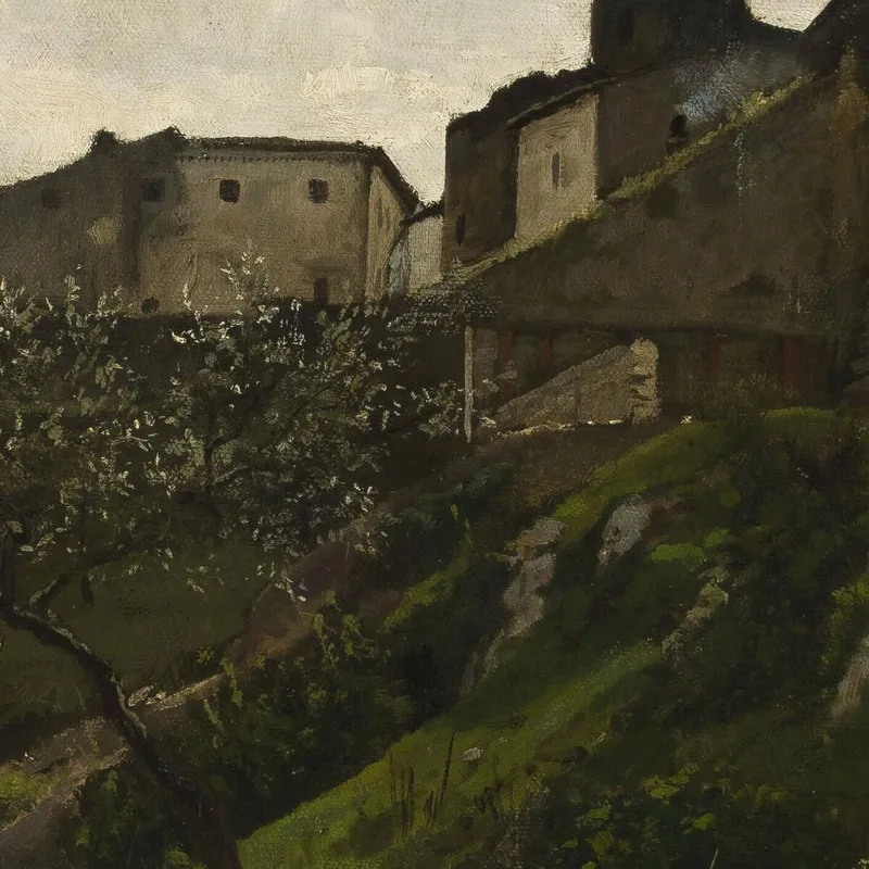 Fragment Von Verteidigungsmauern Hans Thoma