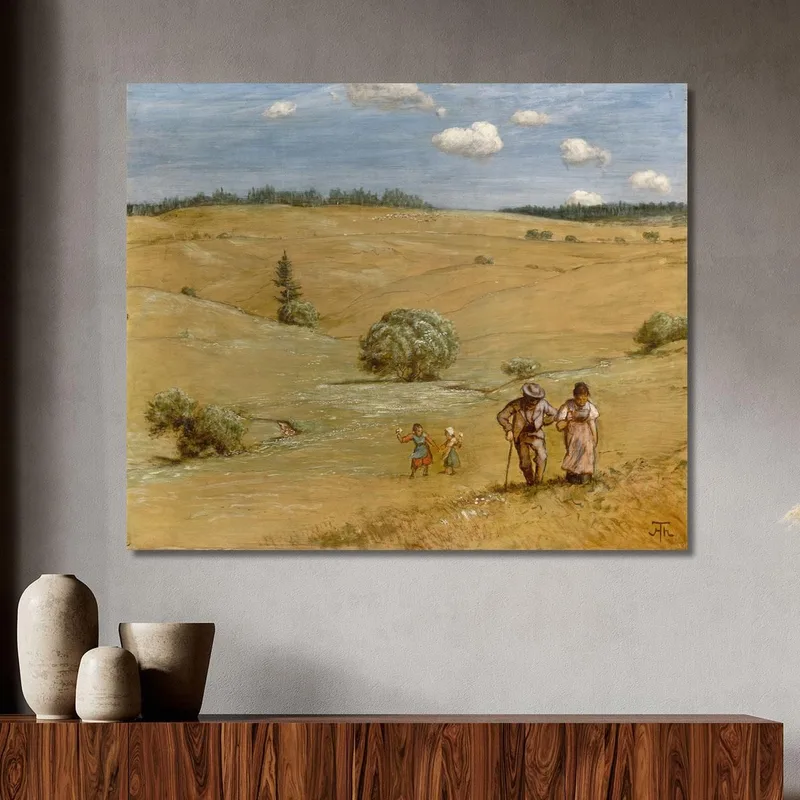 Hilly Landscape Hans Thoma