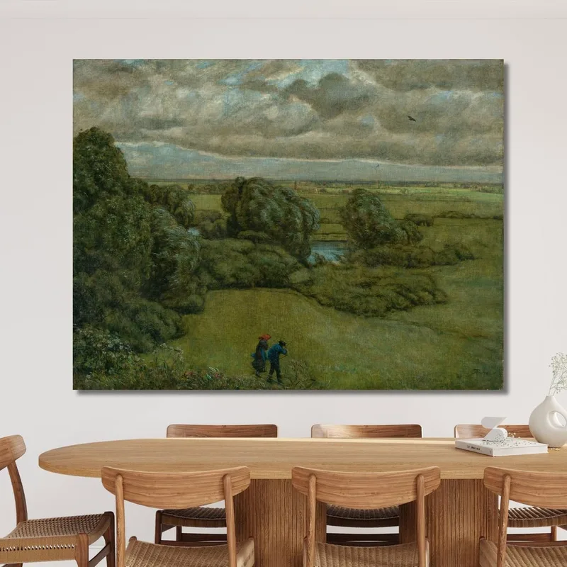 Landscape In A Storm Hans Thoma