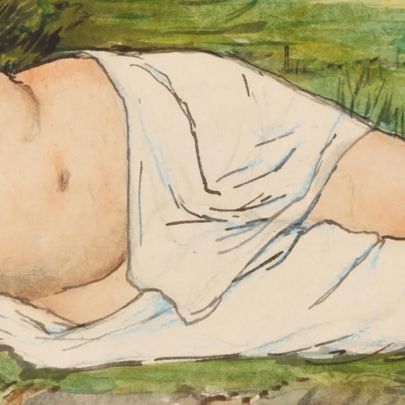 Ninfa Presso Un Ruscello Hans Thoma