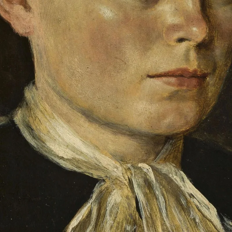 Portrait Of Agathe Artist'S Sister Hans Thoma