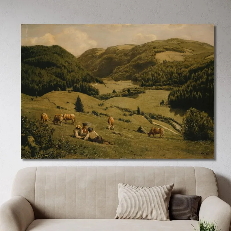 The Alb Valley Near Sankt Blasien Hans Thoma