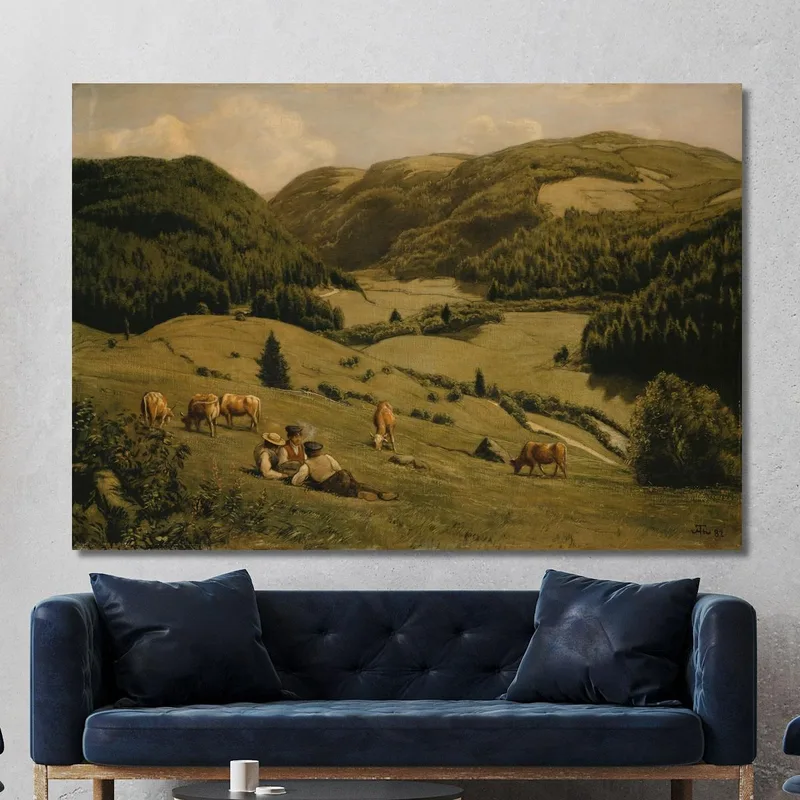 The Alb Valley Near Sankt Blasien Hans Thoma