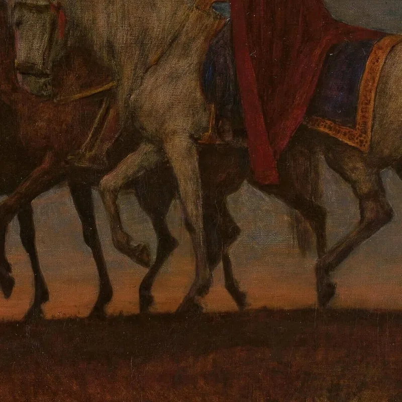 Drei Magier Auf Dem Weg Nach Bethlehem Hans Thoma