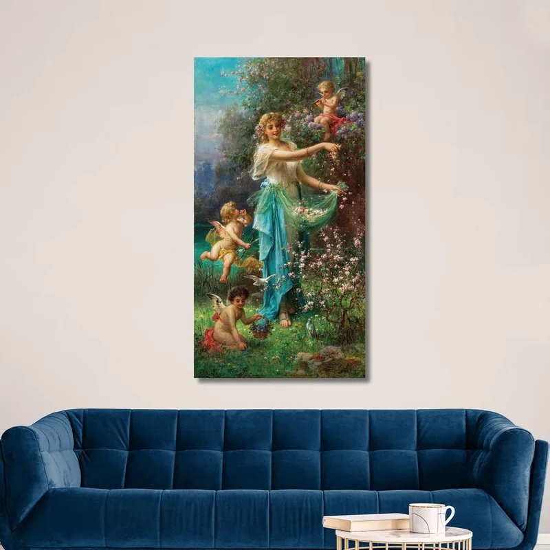 Allegoria Della Primavera Con Cupido Hans Zatzka