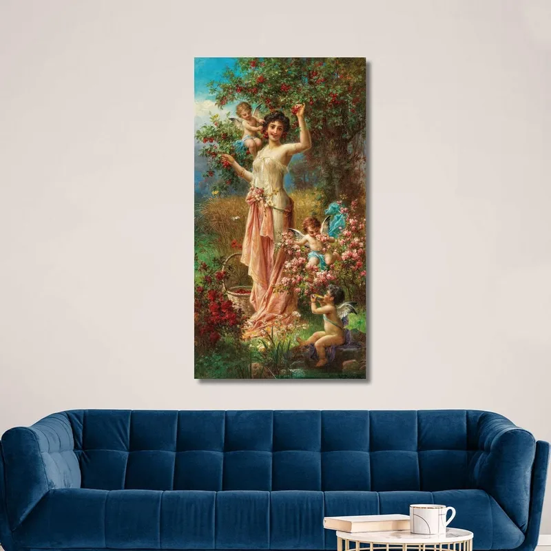 An Allegory Of Summer With Messengers Of Love Hans Zatzka