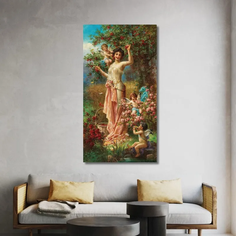 An Allegory Of Summer With Messengers Of Love Hans Zatzka