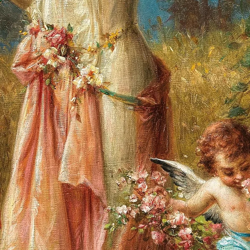An Allegory Of Summer With Messengers Of Love Hans Zatzka