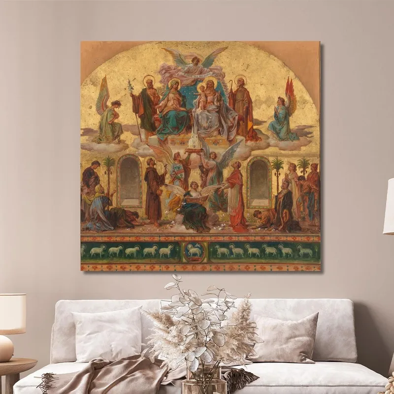 Bozza Per Il Quadro Principale Eseguito In Grandi Dimensioni Hans Zatzka