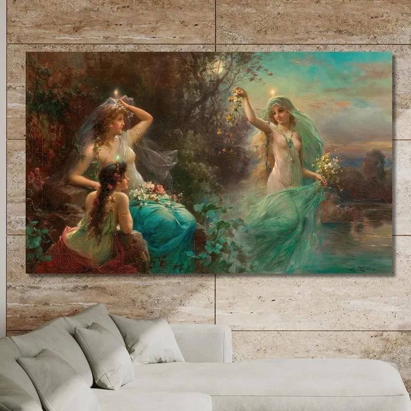 Nymphen Im Morgengrauen Hans Zatzka