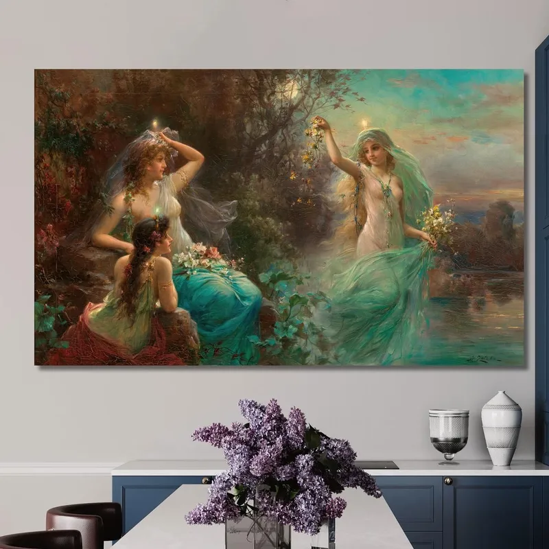 Nymphen Im Morgengrauen Hans Zatzka