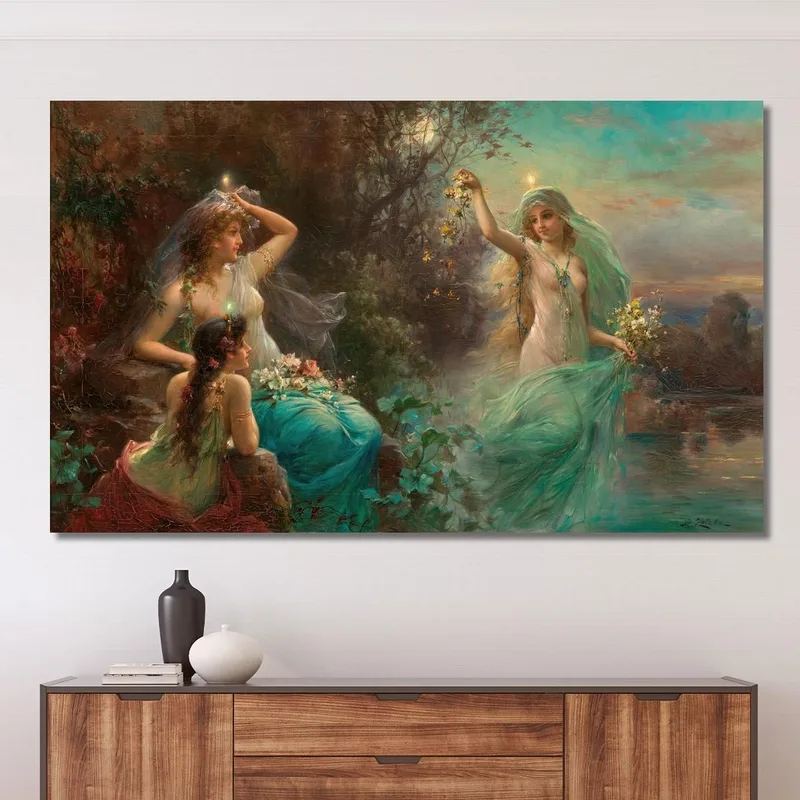 Nymphen Im Morgengrauen Hans Zatzka