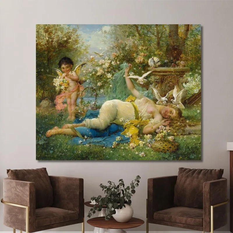 Venus Und Amor Hans Zatzka