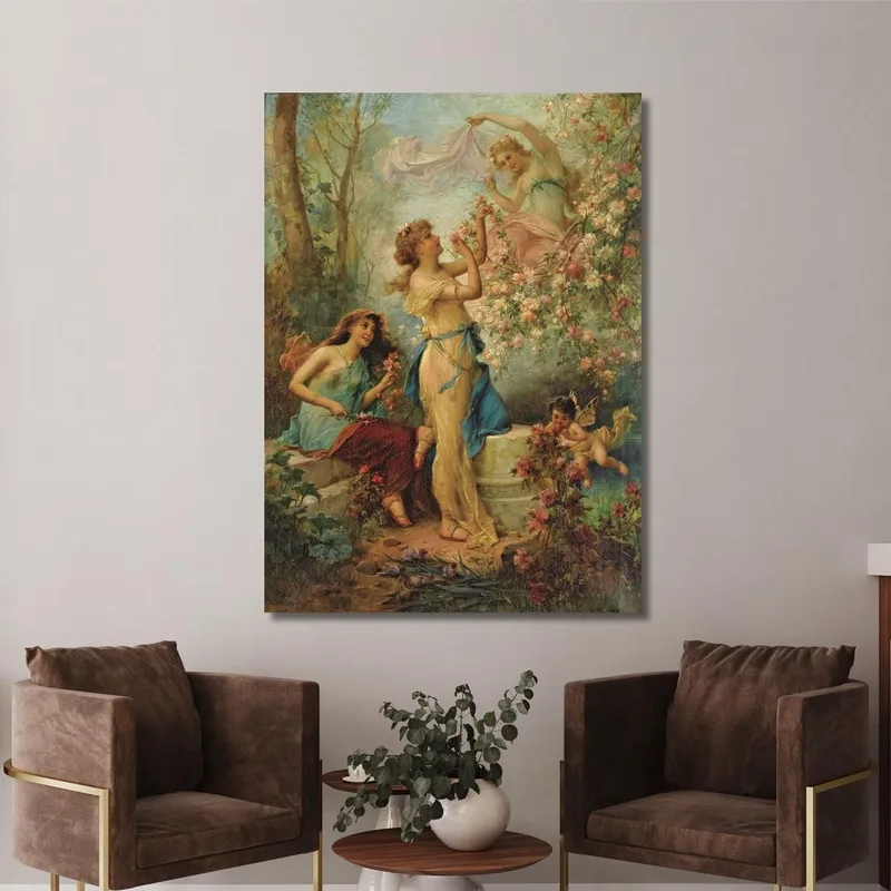 Venus With Putti And Attendants Hans Zatzka