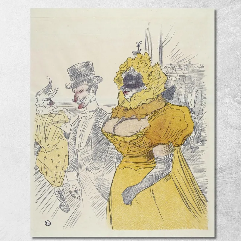 Manifesto Per Il Bal Degli Studenti Henri de Toulouse-Lautrec quadro stampa su tela