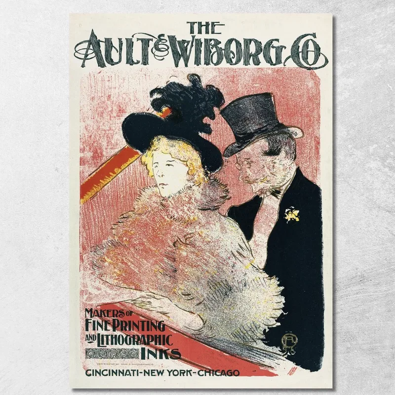 Ault E Wiborg - Pubblicità 105 Henri de Toulouse-Lautrec quadro stampa su tela