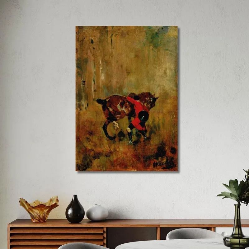 Reiter Der Jagd Zu Pferd Der Sein Pferd Blutig Reitet Henri de Toulouse-Lautrec