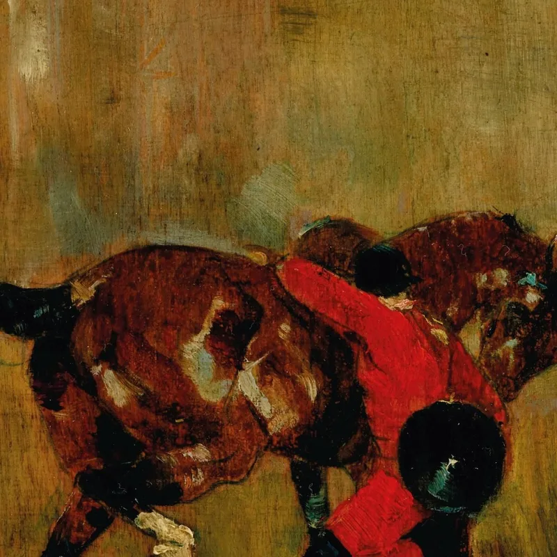 Reiter Der Jagd Zu Pferd Der Sein Pferd Blutig Reitet Henri de Toulouse-Lautrec