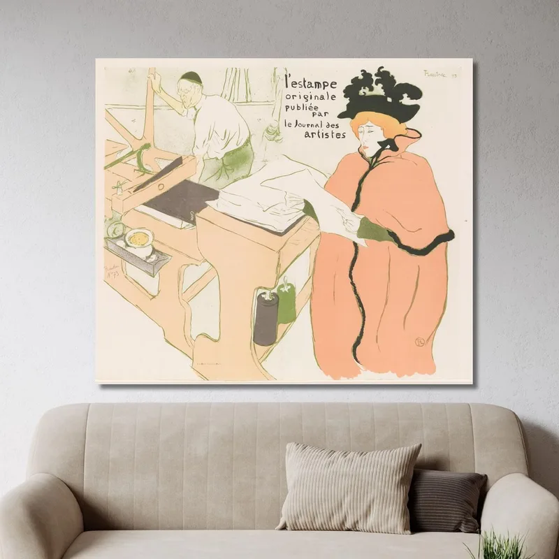 Copertina Per "L'Estampe Originale Album I" Pubblicata Da "Le Journal Des Artistes" Henri de Toulouse-Lautrec