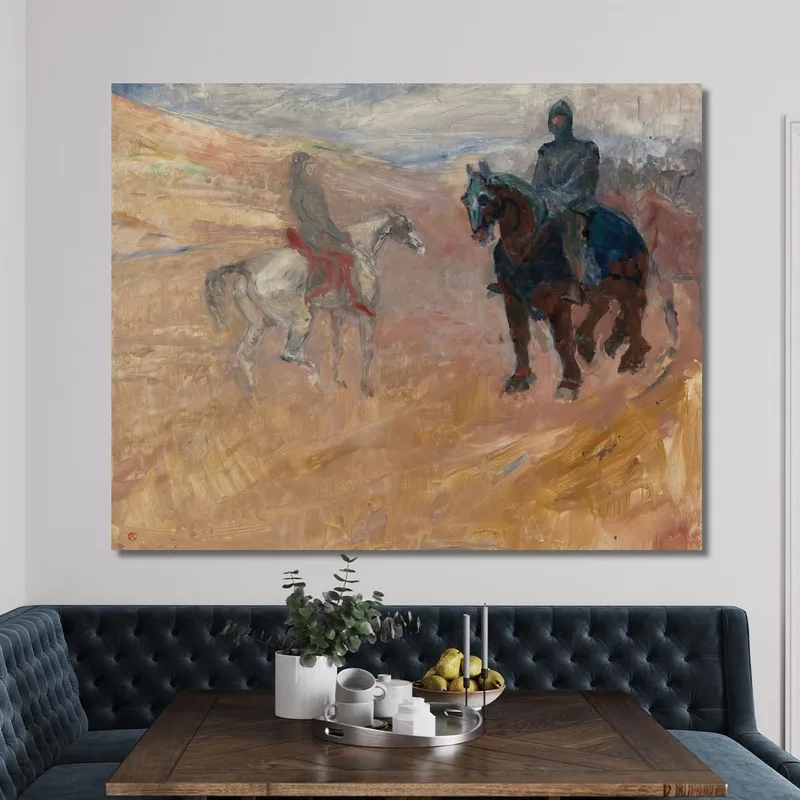 Zwei Ritter In Rüstung Henri de Toulouse-Lautrec