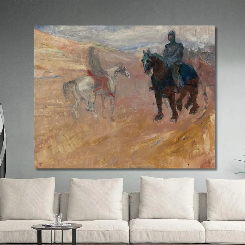 Zwei Ritter In Rüstung Henri de Toulouse-Lautrec