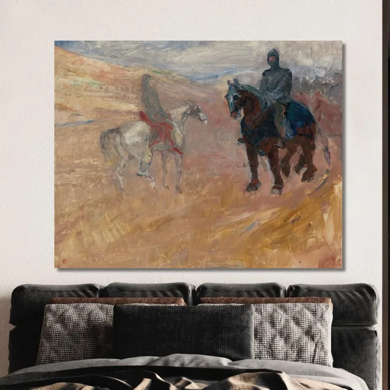 Zwei Ritter In Rüstung Henri de Toulouse-Lautrec