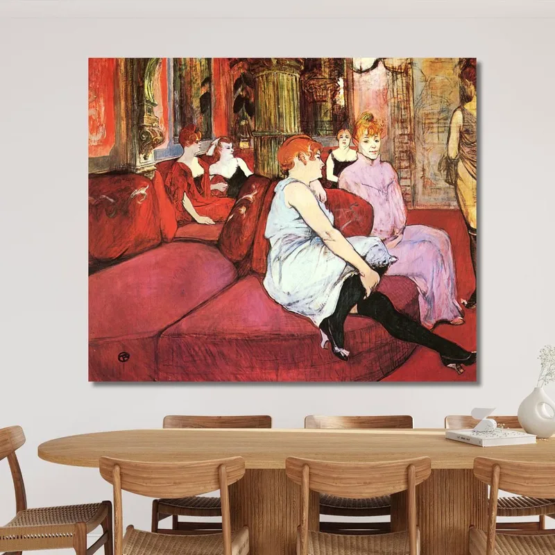 En El Salón De La Rue Des Moulins Henri de Toulouse-Lautrec