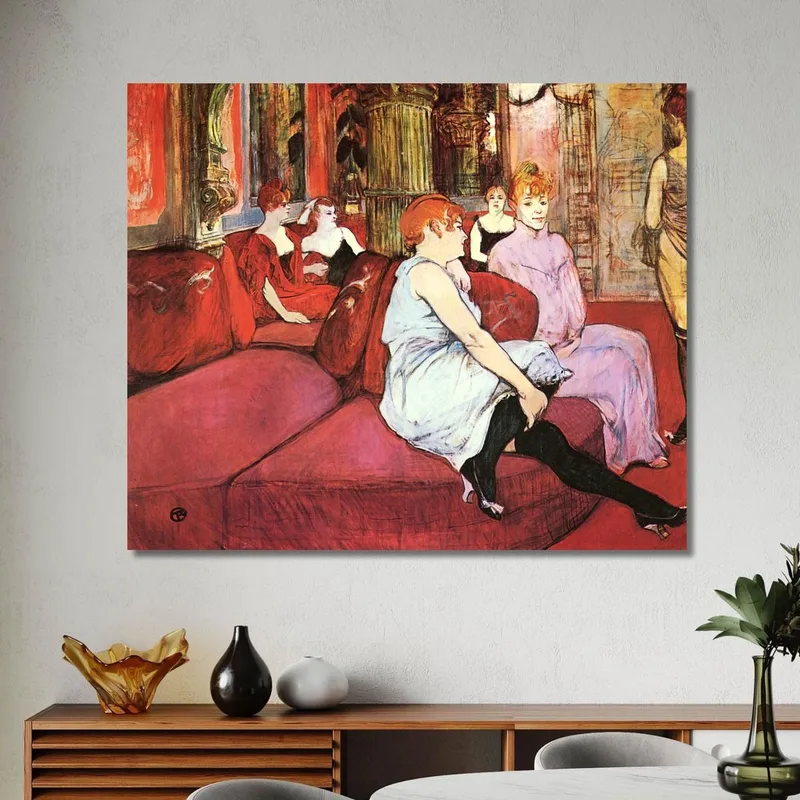 En El Salón De La Rue Des Moulins Henri de Toulouse-Lautrec