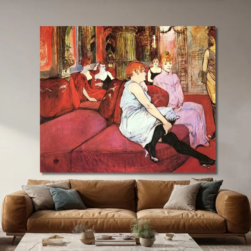 En El Salón De La Rue Des Moulins Henri de Toulouse-Lautrec
